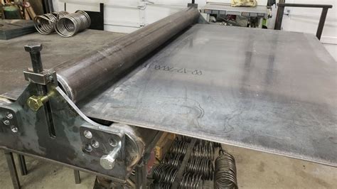 rolling sheet metal at home|heavy duty sheet metal roller.